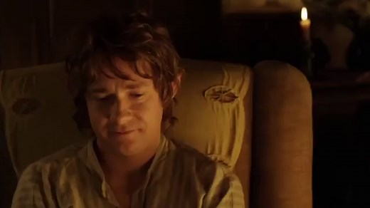 Ian Holm stars as Bilbo Baggins in The Hobbit in 2012