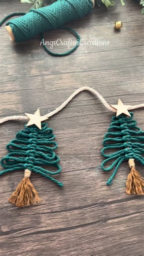 How cute is this macrame tree garlands! I have already shipped out a few of them this season and would love to get more out to you! • This garland is perfect for above the fireplace, or even to add to a Christmas gallery wall. • Grab yours on my Etsy shop today. Or if you would like to make one for yourself, follow my full tutorial on my YouTube. • Etsy shop and YouTube link are located in my bio. Same name as here. • • #macrame #macramechristmas #macramegarland #macramewallhanging #diychristmas
