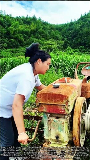 Starting a Tractor with JUST a Crank - This 100-Year-Old Method Still Works! 🚜