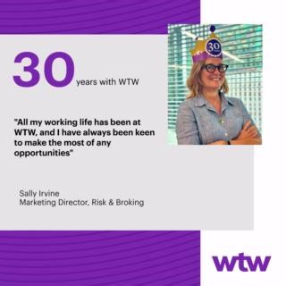 In this week’s #WTWCareerPath we feature Sally Irvine, who joined WTW’s graduate program in 1994 and has since built an incredible 30-year career. From leading the Latin American Marine Cargo business to becoming Marketing Director, Global Marketing Management, Risk & Broking, her journey highlights growth, leadership, and dedication within WTW. Read more about her inspiring path. #WTWLife #WTWCareers #CareerMilestone | WTW Careers