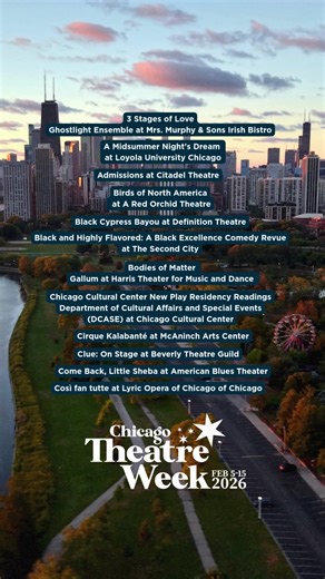 Chicago Theatre Week Tickets Now On Sale! Over 75 shows, 57 theatres across Chicago, at $30, $15, or less! Jingle Written, Produced & Performed by Adam LeBlanc & Tom 2