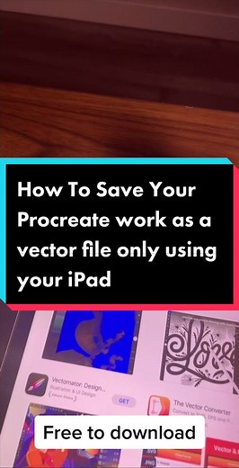 How to Save Procreate Artwork in Vector Format on iPad