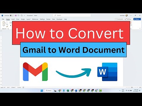 How to Convert Gmail to Word Document