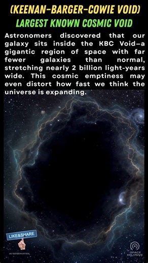 Earth Lives Inside a mysterious Cosmic Void - #KBCVoid,#CosmicVoid,#SpaceMystery