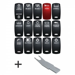 Marine 15 Switch Cover Kit for Boats