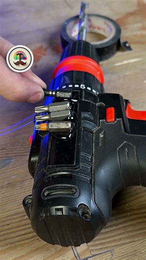 Always Have Bits Ready! Hot Glue and Cordless Drill Hack!