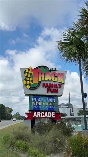 9.3K views · 69 reactions | The only place where racing, water battles, and arcade wins all happen under one roof. Ready to level up your Myrtle Beach fun? The Track Family Fun Park  #MyrtleBeach #FamilyFun #GoKarts #WaterRides #ArcadeGames #SummerVibes #BeachDay #GrandStrand #EcoFriendly #VacationMode #KidsActivities #ThrillSeekers | MyrtleBeach.com | Facebook