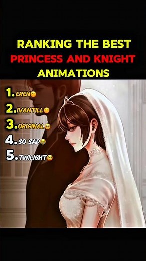 ranking the best princess and knight animations ✨ #animation #anime