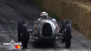 The Auto Union Type C looks good for its age... And its V16 sounds great too! #FOS #AutoUnion | Goodwood Festival of Speed