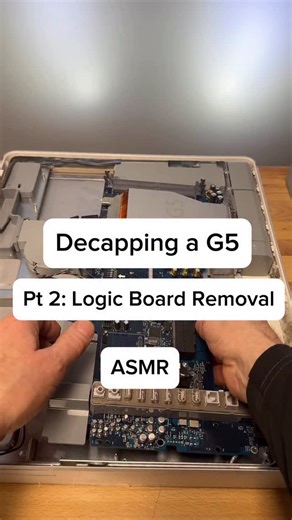 We Fix Stupid Computers on Instagram: "Part 2 - The “capacitor plague” era (industry-wide problem) Early-to-mid 2000s electronics were hit by bad capacitor chemistry. • Several suppliers used faulty electrolyte formulas • Caps looked fine at first, then: • Bulged • Leaked • Vent ruptured • Apple wasn’t alone—PC motherboards, GPUs, TVs, routers all suffered Apple used borderline-rated capacitors on many iMac G5 logic boards and power supplies: • Caps were often: • Low voltage margin • General-pur