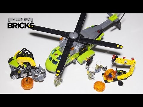 Lego City 60123 Volcano Supply Helicopter Speed Build