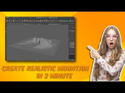 Maya Tutorial || How to create a mountain in maya || How to create Landscape in Maya