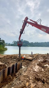 6.2K views · 80 reactions | Sheet Pile Installation / Sheet Piling | Jumri T Lumbantoruan | Facebook