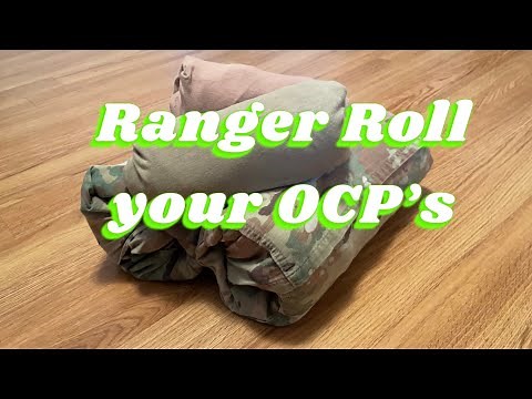 How To Ranger Roll OCP’s and Combat Shirts