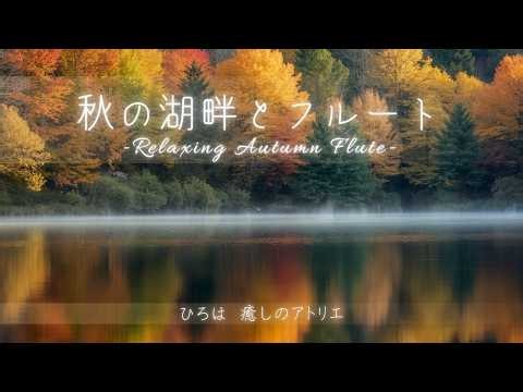 秋の湖畔とフルート - Relaxing Autumun Flute | 伸びやかなフルートと秋の風景の調和#秋 #フルート #リラックス #癒し #bgm #autumn #flute #秋