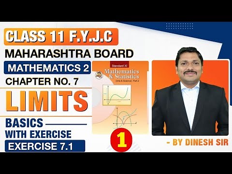 Class 11 Chp.7 Limits Lec-1 Ex.7.1 | FYJC Science/Arts | MATHS I | Success Batch | Dinesh Sir