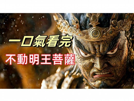 不动明王，闻我说者得大智慧，知我心者即身成佛，佛教密宗八大明王之首，生肖鸡的守护神！降魔护法，力压三界霸主！怒火中的慈悲，佛教最强守护神的智慧与怒火！