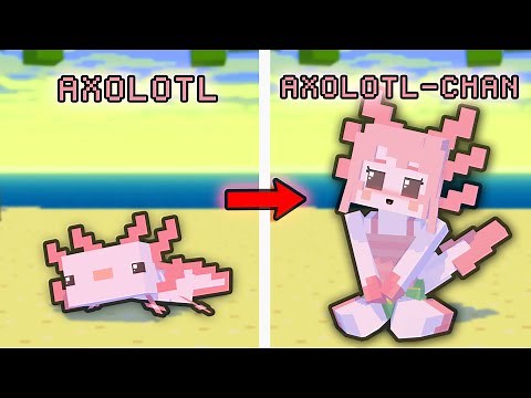 Cutest Axolotl in The World!? 😳- Minecraft Animation