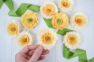 DIY Buttercup Paper Flowers - Abbi Kirsten Collections