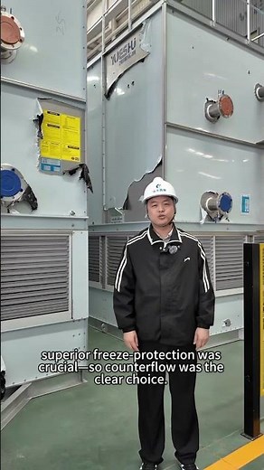 Counterflow vs Crossflow cooling tower– Which One Handles Cold Better? #hvactips #industrialdesign