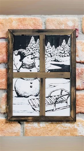 11 reactions | Snowman window frame kit! ☃️❄️ #holidaycrafts #DIYkit #crafting #forsimplekeeps | For Simple Keeps | Facebook