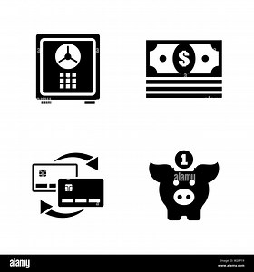 Financial. Simple Related Vector Icons Set for Video, Mobile Apps, Web Sites, Print Projects and Your Design. Black Flat Illustration on White Backgro Stock Vector Image & Art - Alamy