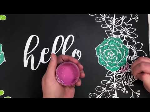 How To Use Chalk Couture Paste To Paint or Achieve a Watercolor Technique