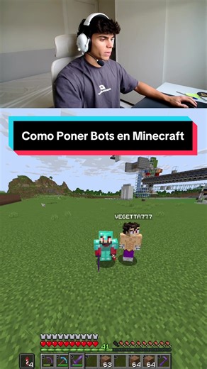 Como poner bots en minecraft! 🤖#kimbit2 #minecraft #carpetmod #bots