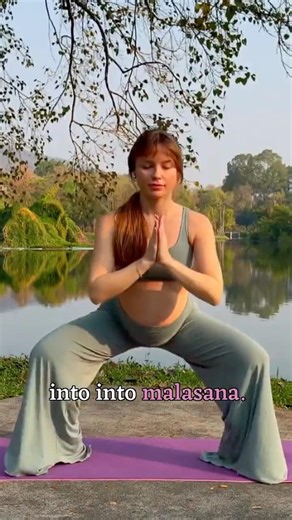 Why every pregnant woman does this squat #pregnancyexercise #easydelivery #yogaforbirthh