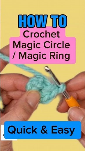Easy Magic Ring Crochet Tutorial for Beginners | Quick Crochet Tutorial under 60 seconds!