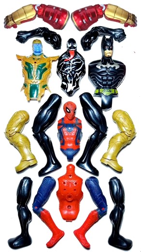 AVENGERS TOYS MARVEL'S, SPIDERMAN VS VENOM VS BATMAN VS THANOS. #avengers #shorts