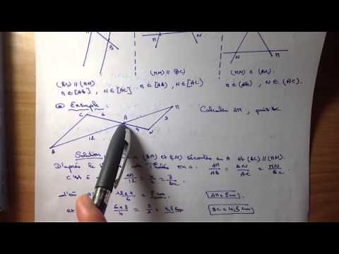 Utiliser théorème de thalès - théorème mathématique
