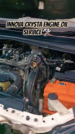 Innova crysta engine oil service 🛠