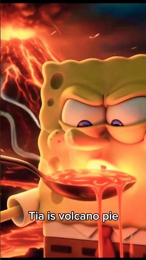 SpongeBob volcano pie