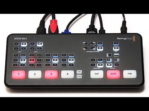 ATEM Mini: HDMI Switcher for Video Calls, Streaming & More!
