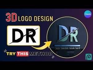 How to Create 3D Logo Design in Canva (Using Photopea) | Canva Logo Design Tutorial | 3D Logo Maker