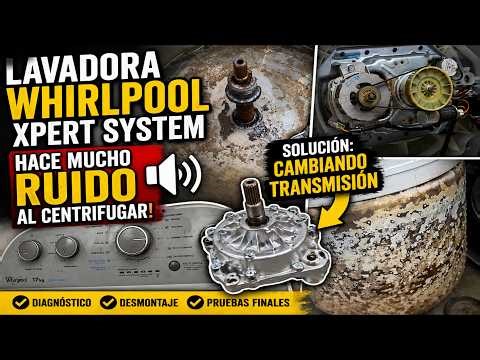 Whirlpool Xpert System washing machine makes noise during spin cycle/ gets locked/final solution