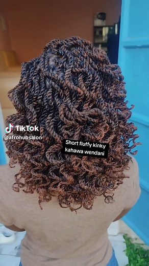 Short Fluffy Kinky Hairstyles: Kahawa Wendani