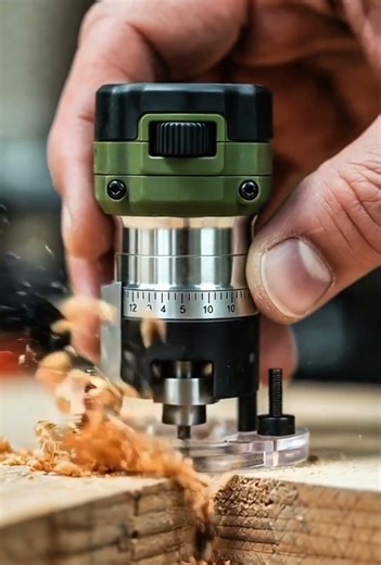 Powerful Mini Hand Router – Smooth Edge Cutting #minitools #miniwoodworking #woodworking #shorts26