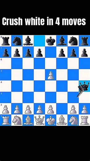 Mate your opponents in 4 moves with this opening trap. #chess #chessgame #chesscom #india