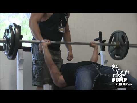 Womens IFBB Pro Bodybuilder Jamie Troxel Bench Pressing 185 pounds