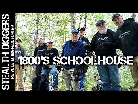 1800's Schoolhouse dig a great metal detecting day preserving relics