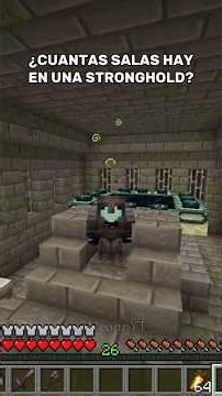 ¿Cuántas salas hay en una stronghold?🤔 #minecraft #youtubeshorts #historiass #shortvideo #shorts