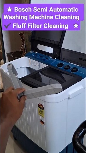 Bosch Semi Automatic Washing Machine Cleaning & Fluff Filter Service ★ WJP904POIN Guide #tips#short