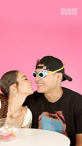 Lauren Kettering & Giovanny Valencia guess chapstick flavors in a kiss challenge #backtoschool #collegelife #laurenkettering #giovannyvalencia | Flighthouse