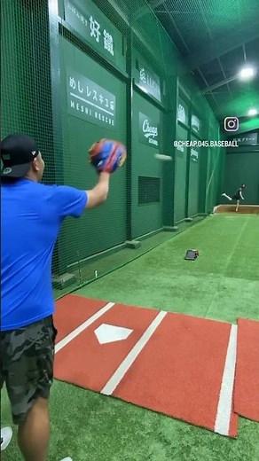 大嶺祐太/引退されて数年、、軽く投げてこれ。 #baseball #japanesebaseball #baseballdrills #大嶺祐太