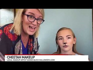 Quick and easy cheetah makeup tutorial from a local makeup artist