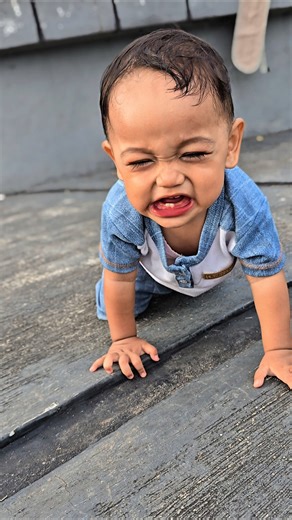 Dede bayi ditinggalin teteh😭 #trending