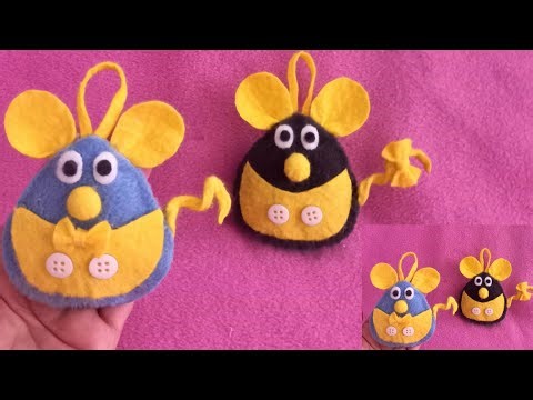 How to make a fabric mouse. Easy and fast, with free templates 🐀#mouse