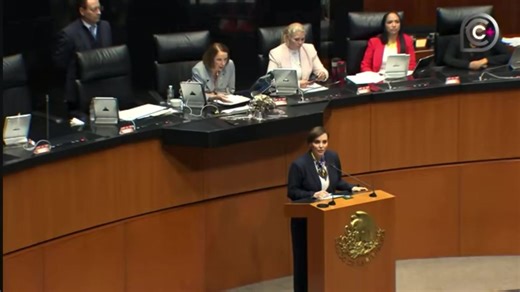 Lilly Téllez fue censurada en el Senado mientras mostraba un video en el que asegura contiene pruebas nunca antes vistas de la corrupción del coordinador de los senadores de Morena, Adán Augusto López. Por su parte, la senadora defendió su derecho de mostrar el material. | Azteca Noticias